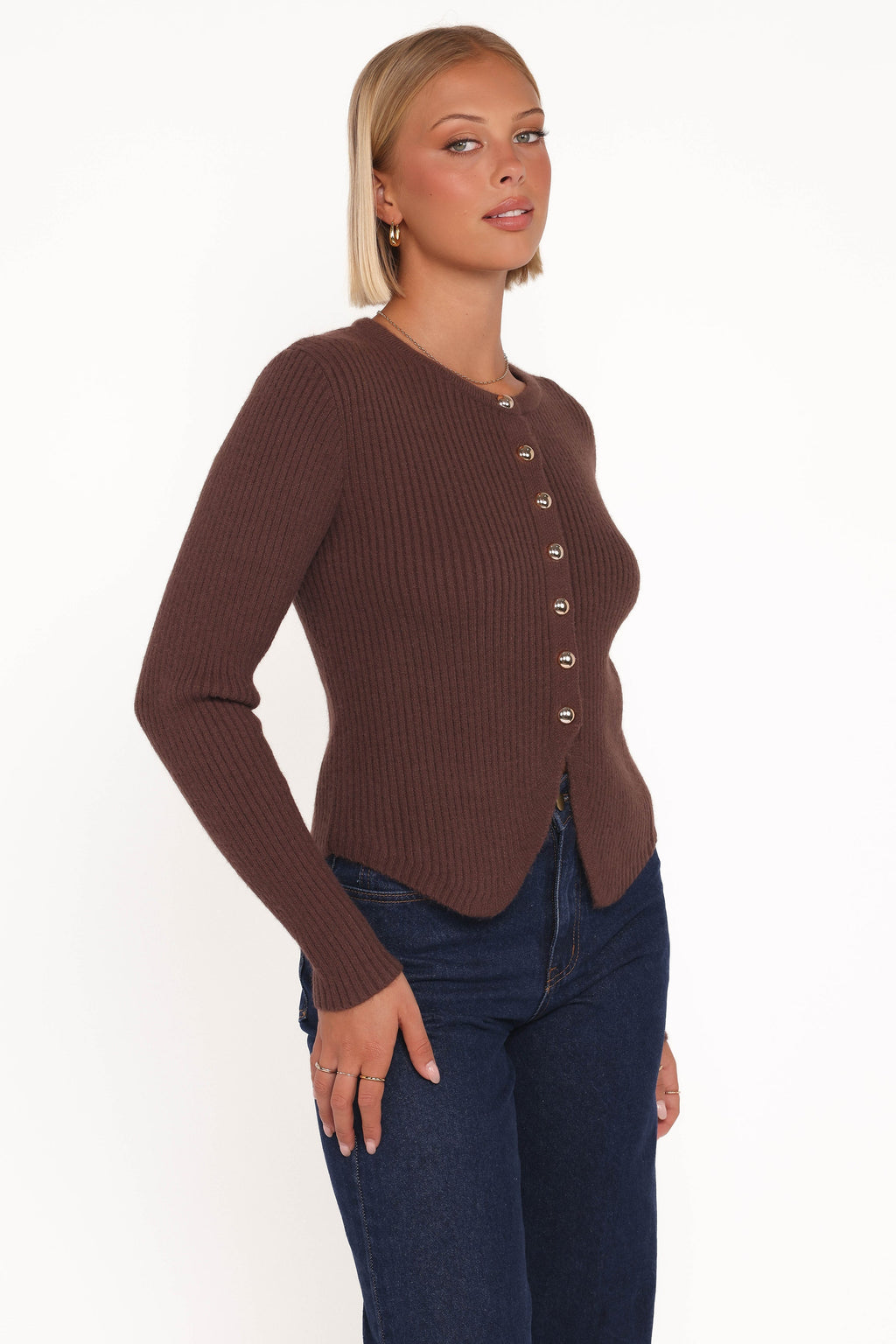 Mia | Cozy Ribbed Cardigan Top