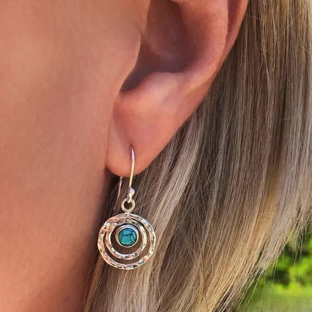 Mia | Elegant Boho Earrings for Women with Turquoise Stone