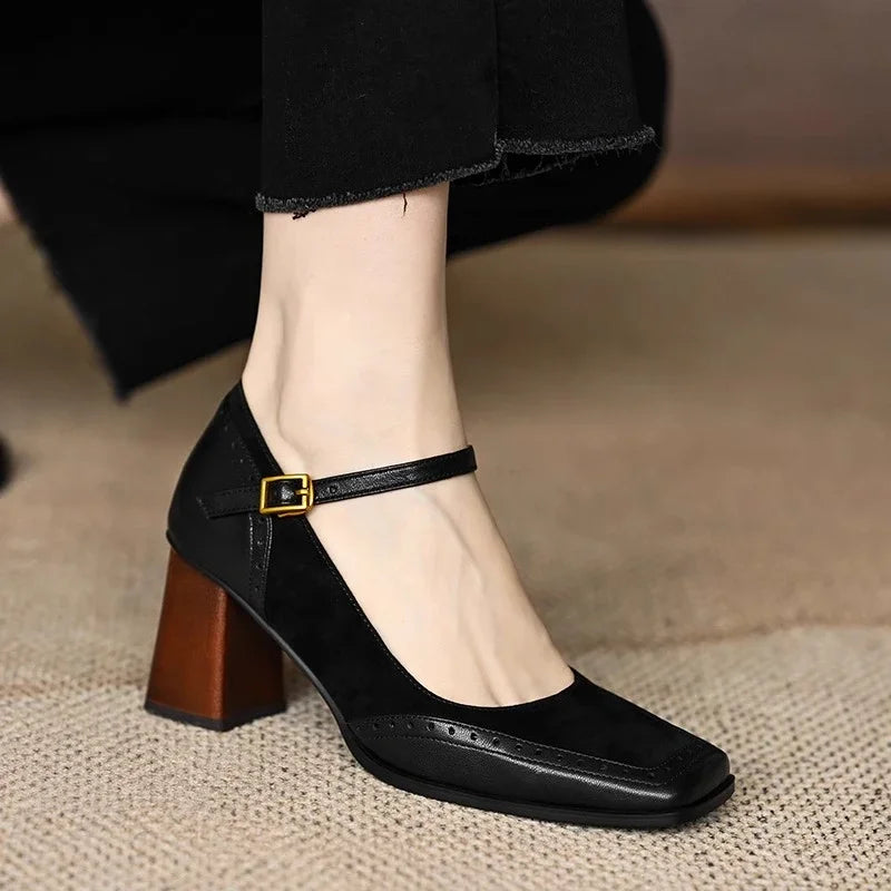 Mia | Elegant Classic Leather Pumps