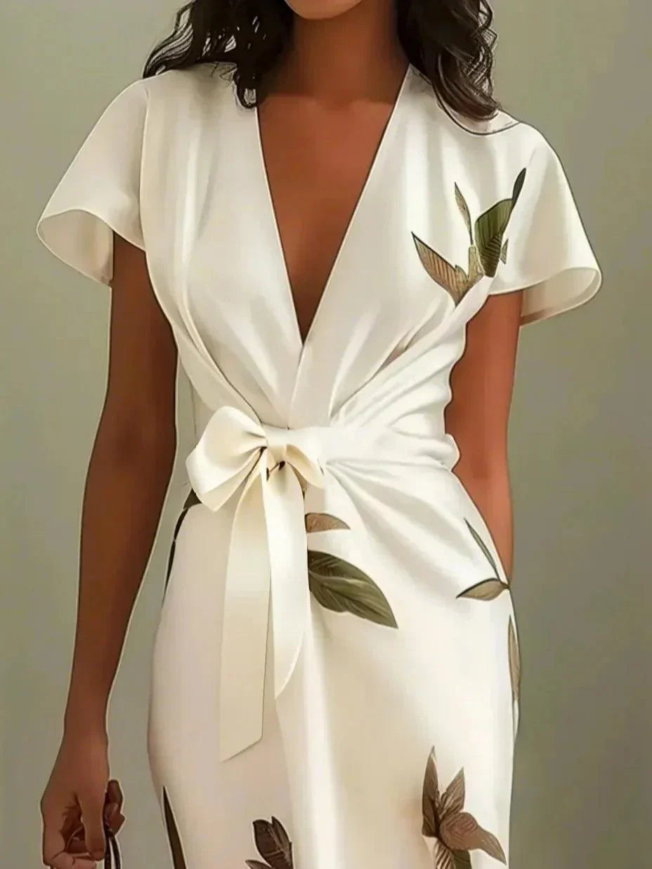 Mia | Elegant Floral Wrap Sundress for Women