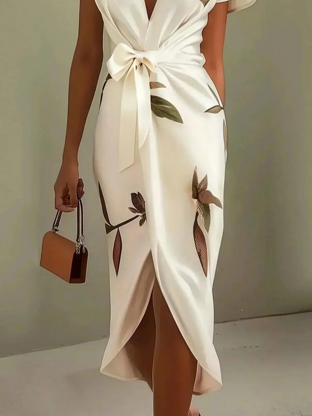 Mia | Elegant Floral Wrap Sundress for Women