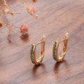 Mia | Elegant Radiant Green Earrings