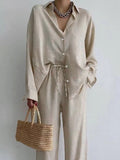 Mia | Elegant Relaxed Long Sleeve Jumpsuit