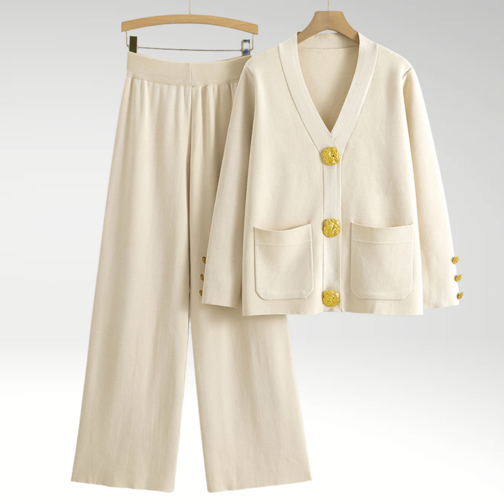 Mia | Elegant Soft Knit Womens Lounge Set with Relaxed Pants