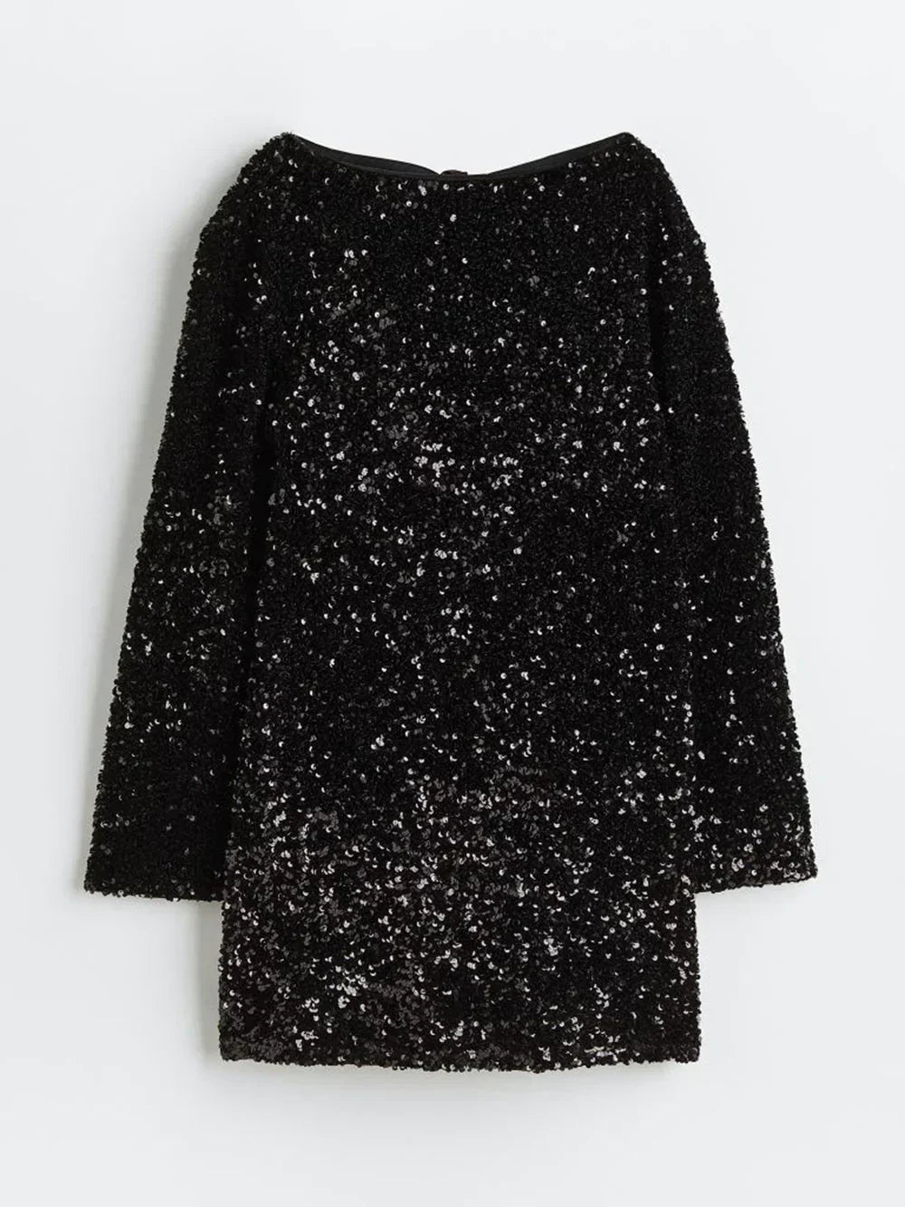 Mia | Elegant Sparkling Long Sleeve Mini Dress for Weddings