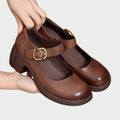 Mia | Elegant Two-Tone Chunky-Heel Women's Shoes