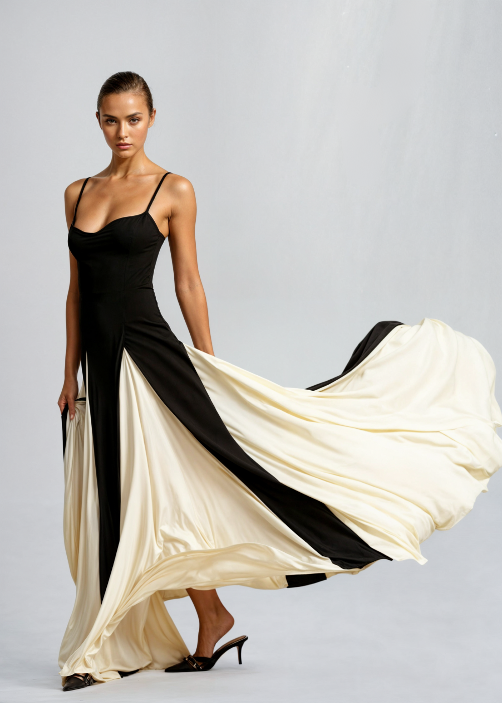 Mia | Elegant Two-Tone Maxi Dress for Women