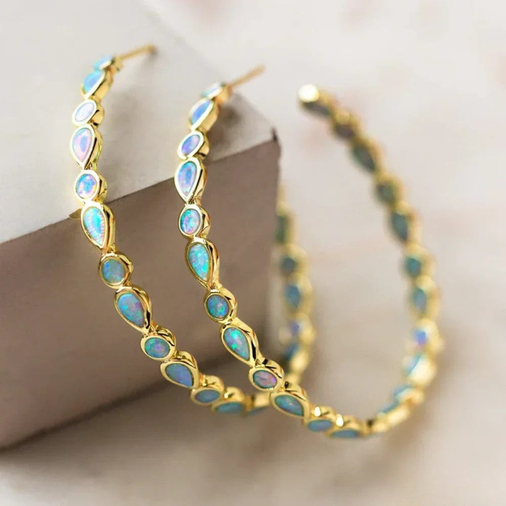 Mia | Elegant Vintage Hoop Earrings