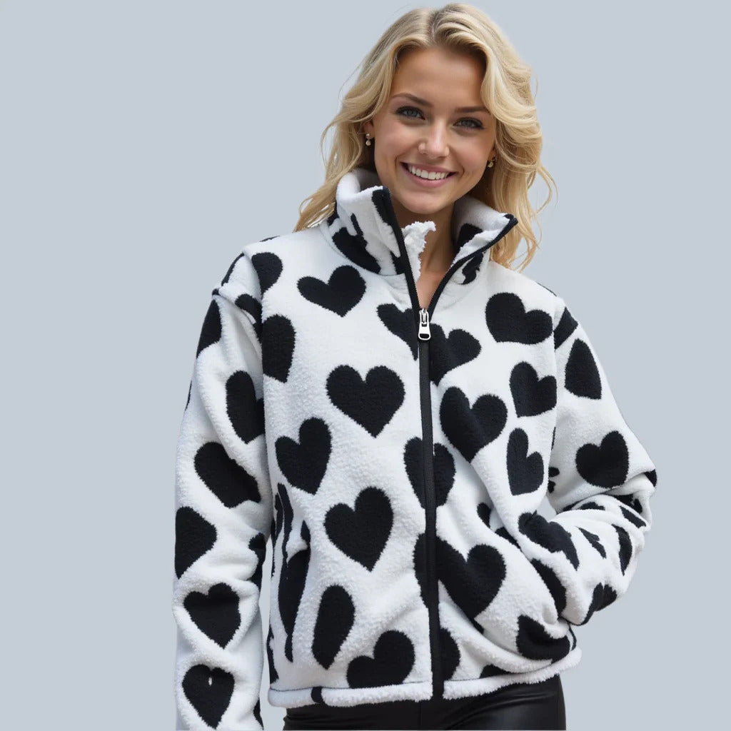 Mia | Playful Reversible Women's Jacket for Versatile Style