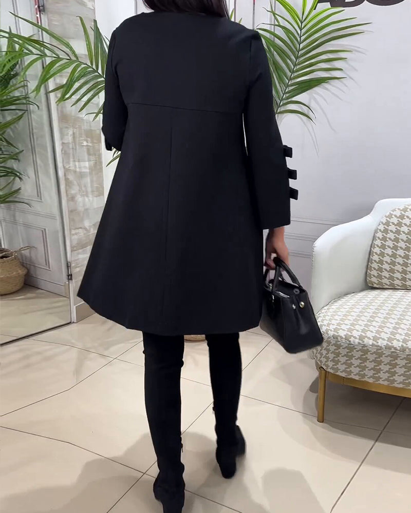 Mia | Relaxed Long Sleeve Swing Mini Dress