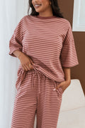 Mia | Relaxed Oversized Striped Tee