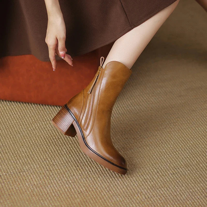 Mia | Stylish Black Ankle Boots for Women