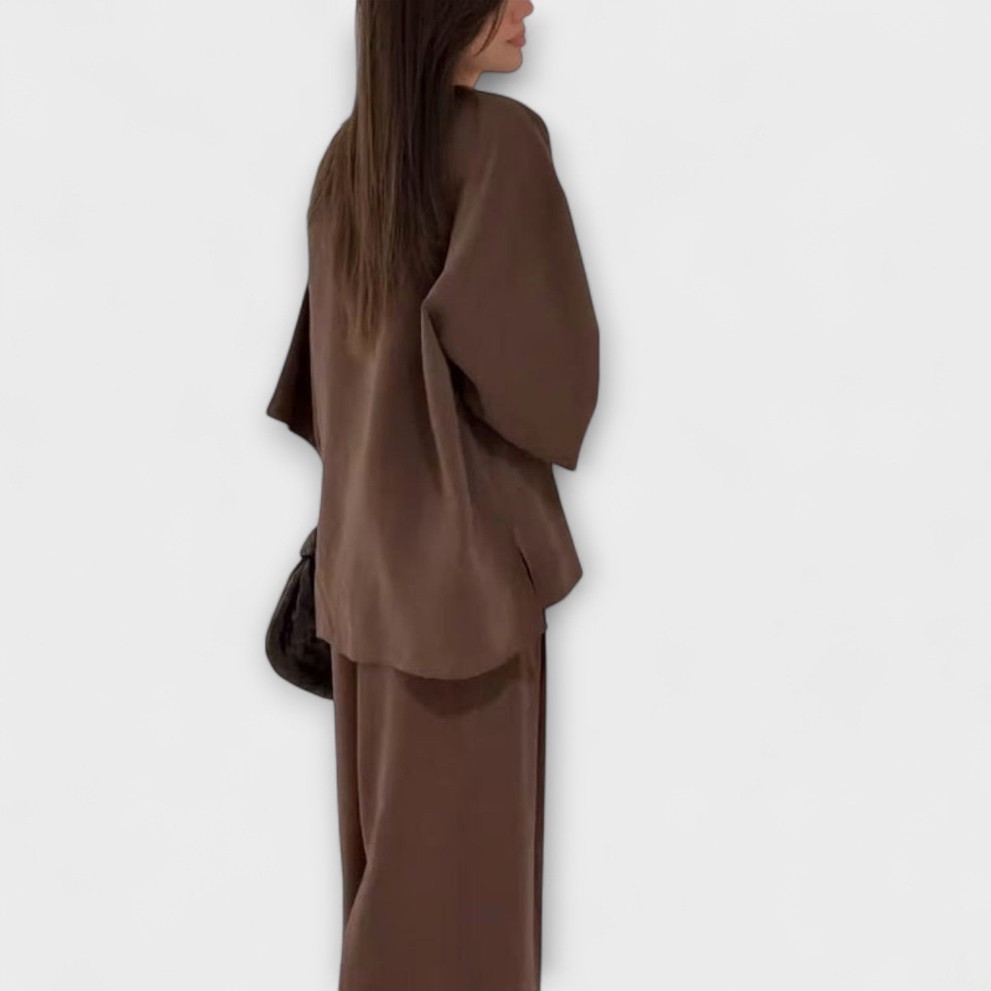 Mia | Stylish Casual V-Neck Top and Pants Set
