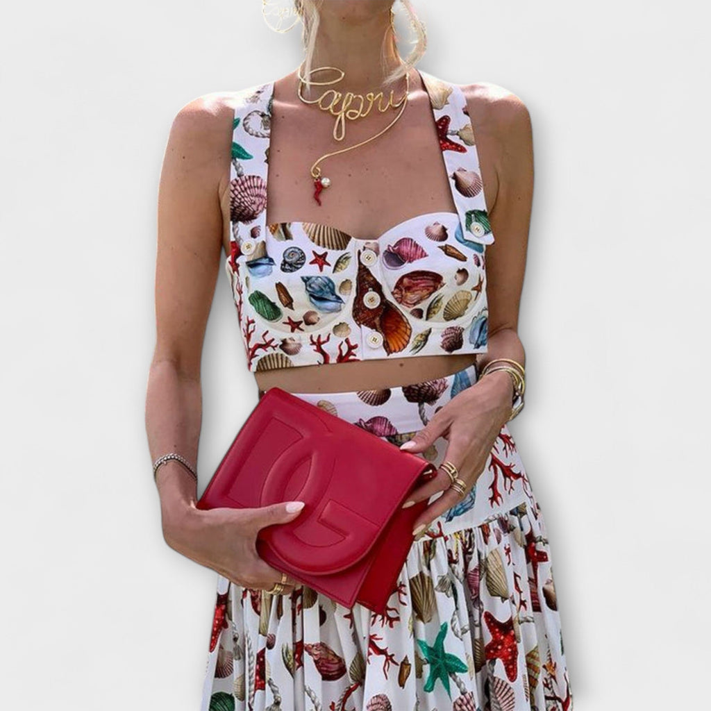 Mia | Stylish Chic Two-Piece Skirt Set