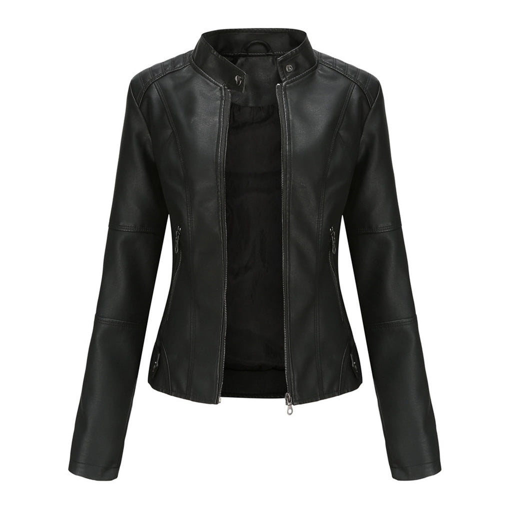 Mia | Stylish Elegant Leather Jacket