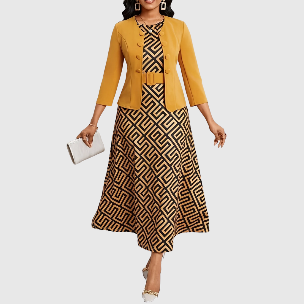 Mia | Stylish Geometric Two Piece Set for Women