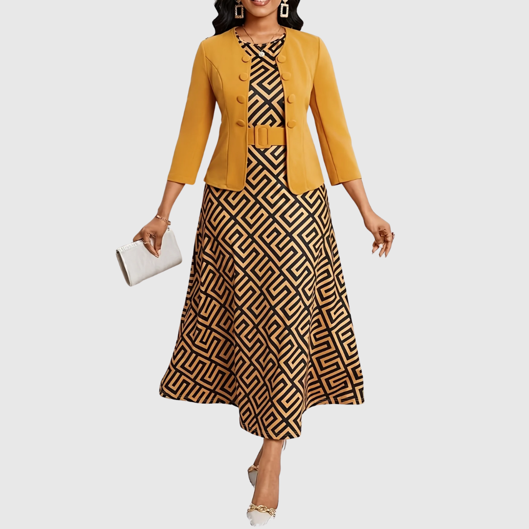 Mia | Stylish Geometric Two Piece Set for Women