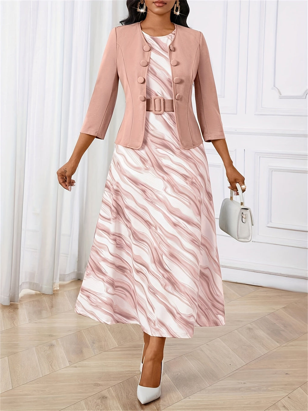 Mia | Stylish Geometric Two Piece Set for Women