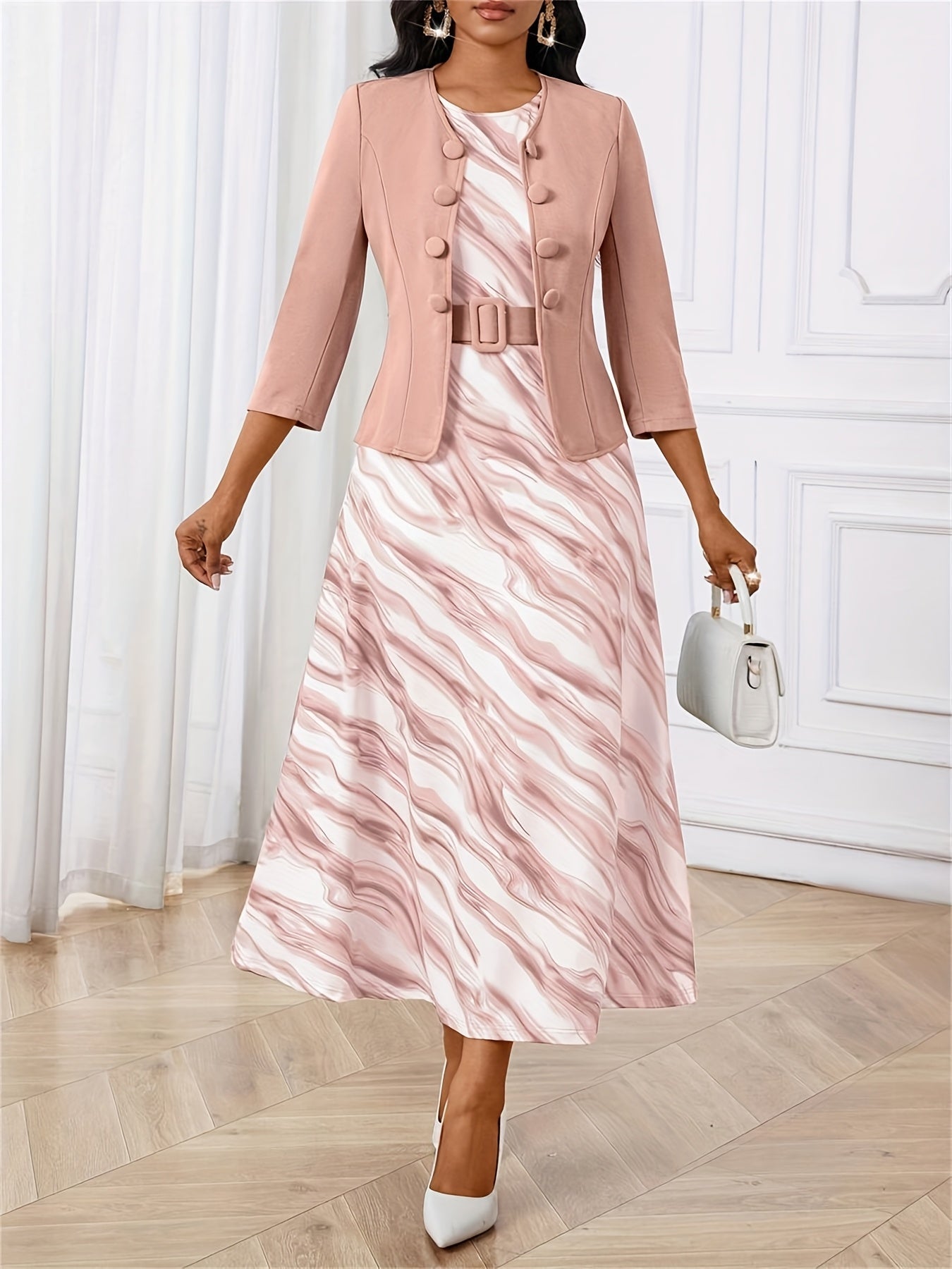 Mia | Stylish Geometric Two Piece Set for Women
