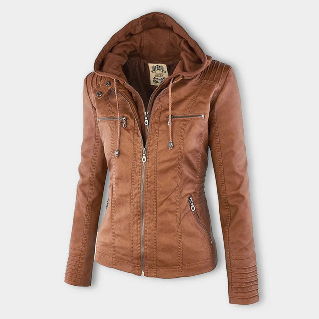Mia | Stylish Lightweight Leather Jacket Women for Spring Autumn