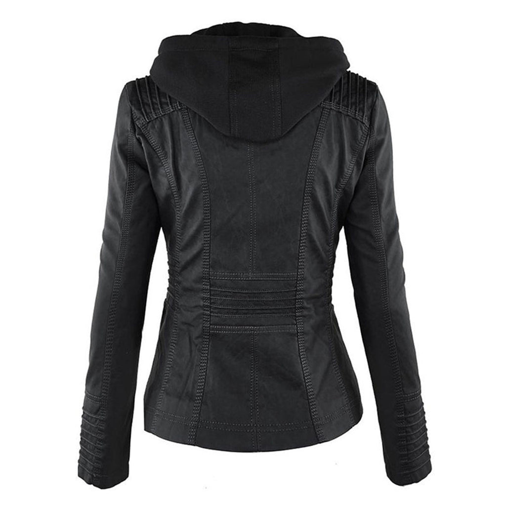 Mia | Stylish Lightweight Leather Jacket Women for Spring Autumn