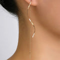 Stylish Long Wavy Earrings