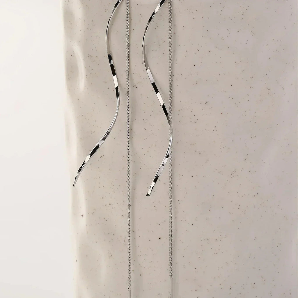 Stylish Long Wavy Earrings