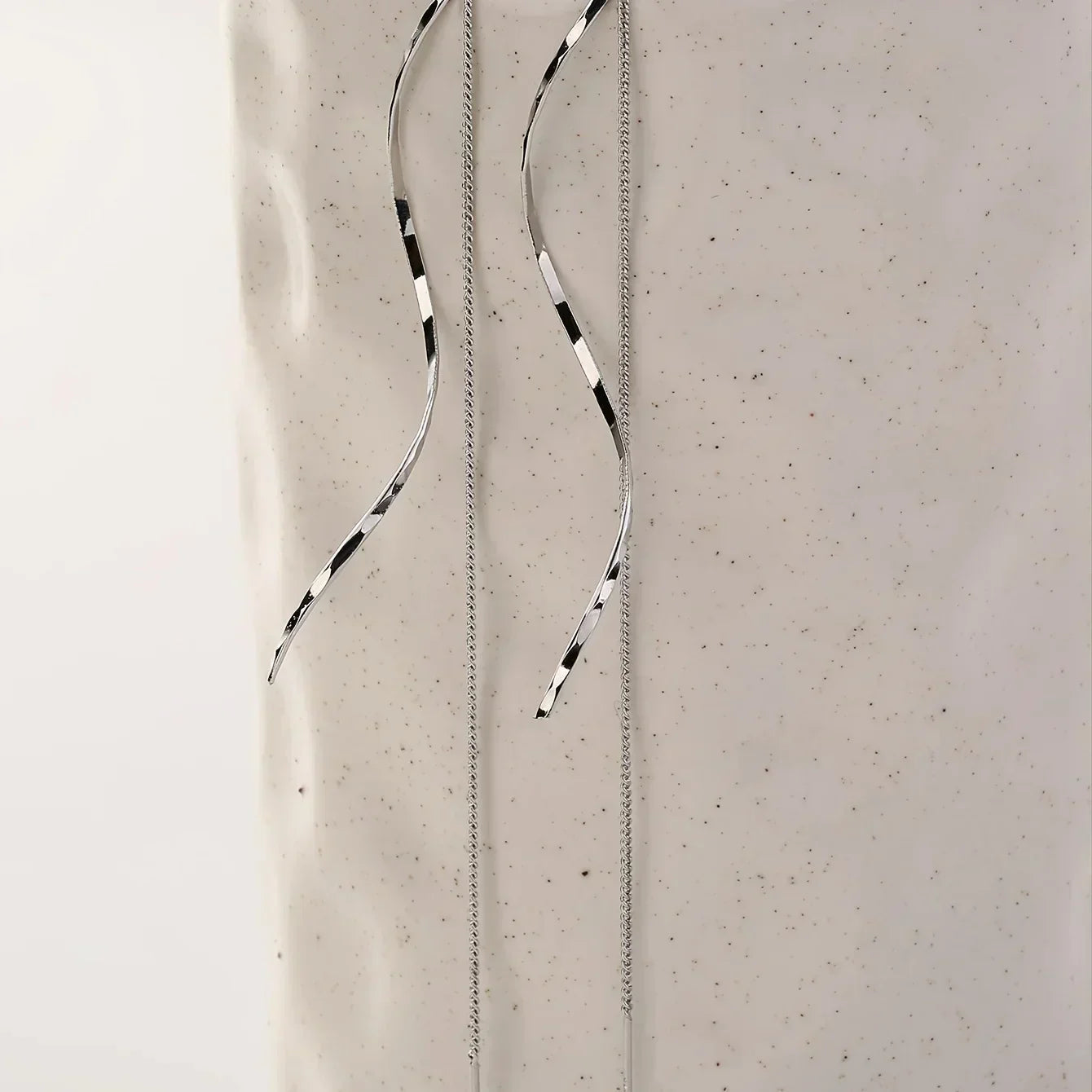 Stylish Long Wavy Earrings