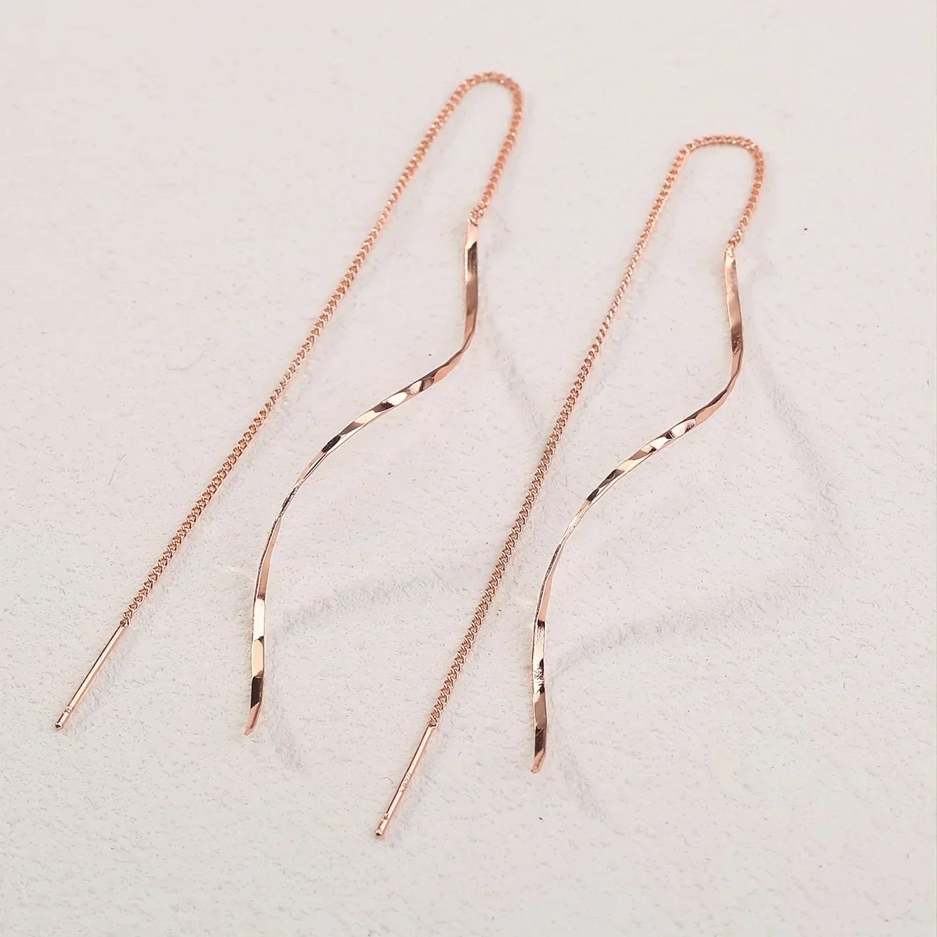 Stylish Long Wavy Earrings