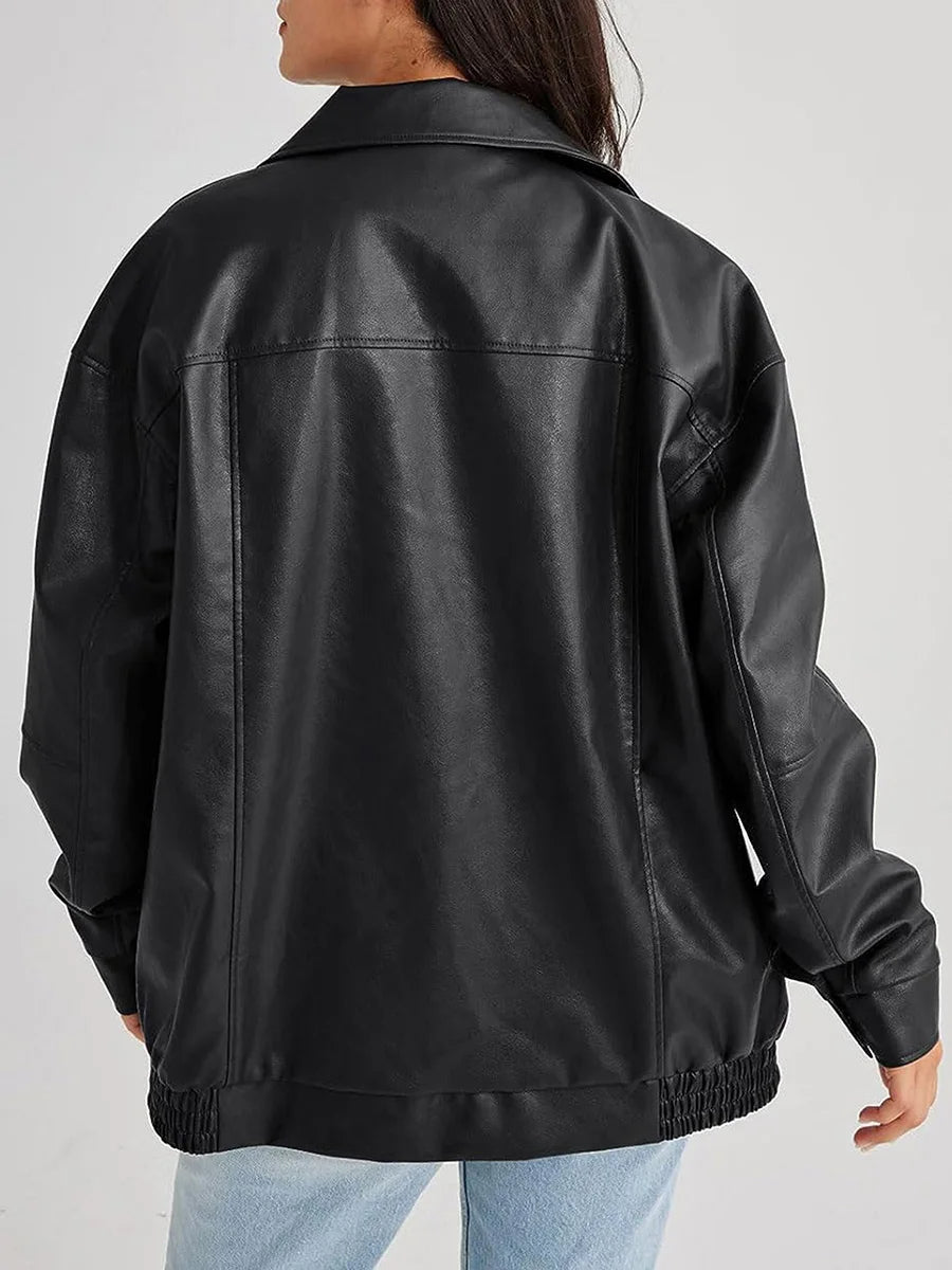 Mia | Trendy Oversized Bomber Jacket for Women