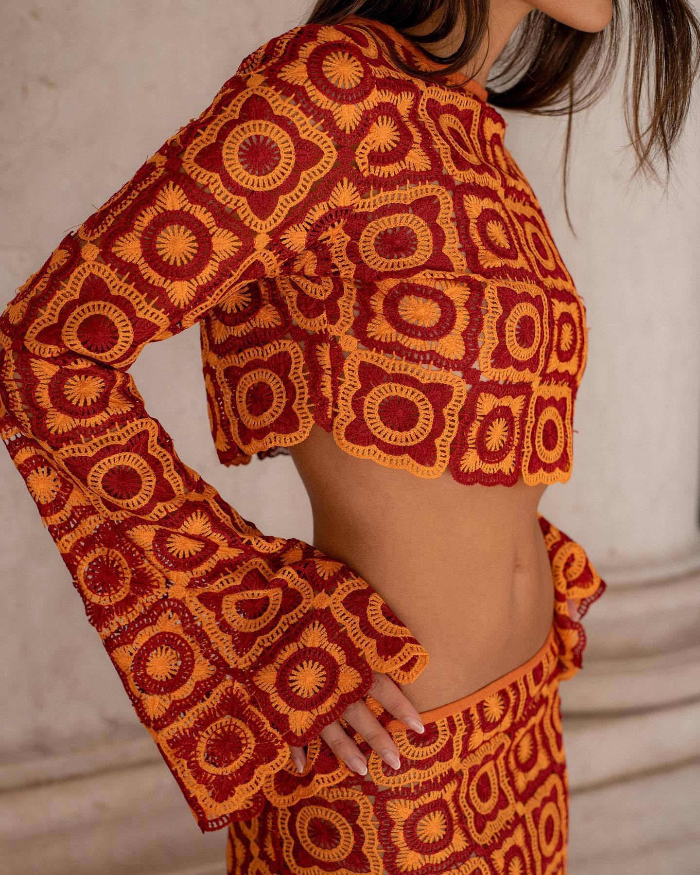 Mia | Vibrant Crochet Two-Piece Beach Set