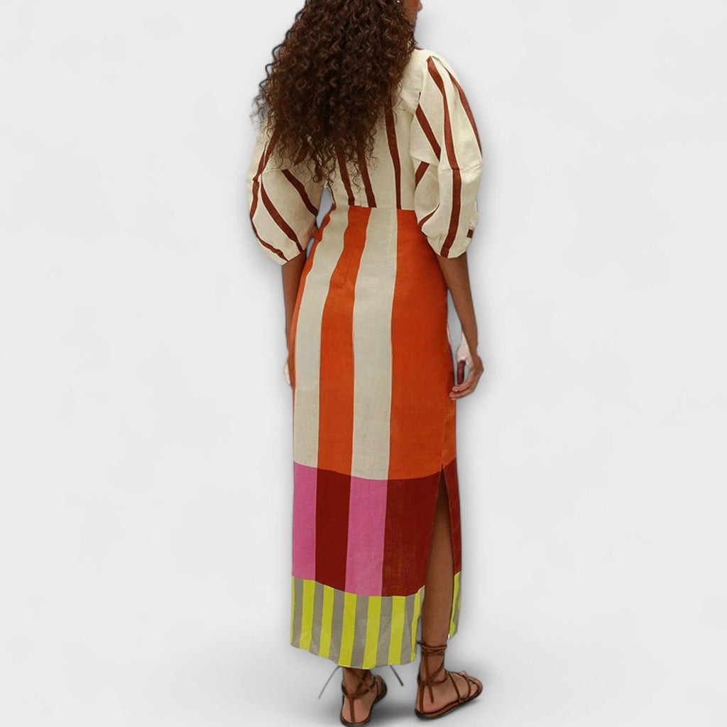 Olivia | Stylish Puff Sleeve Maxi Dress for Women