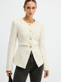 Romina | Tweed Blazer with Waist-Cinching Design | Stylish Layer for Effortless Elegance VIP