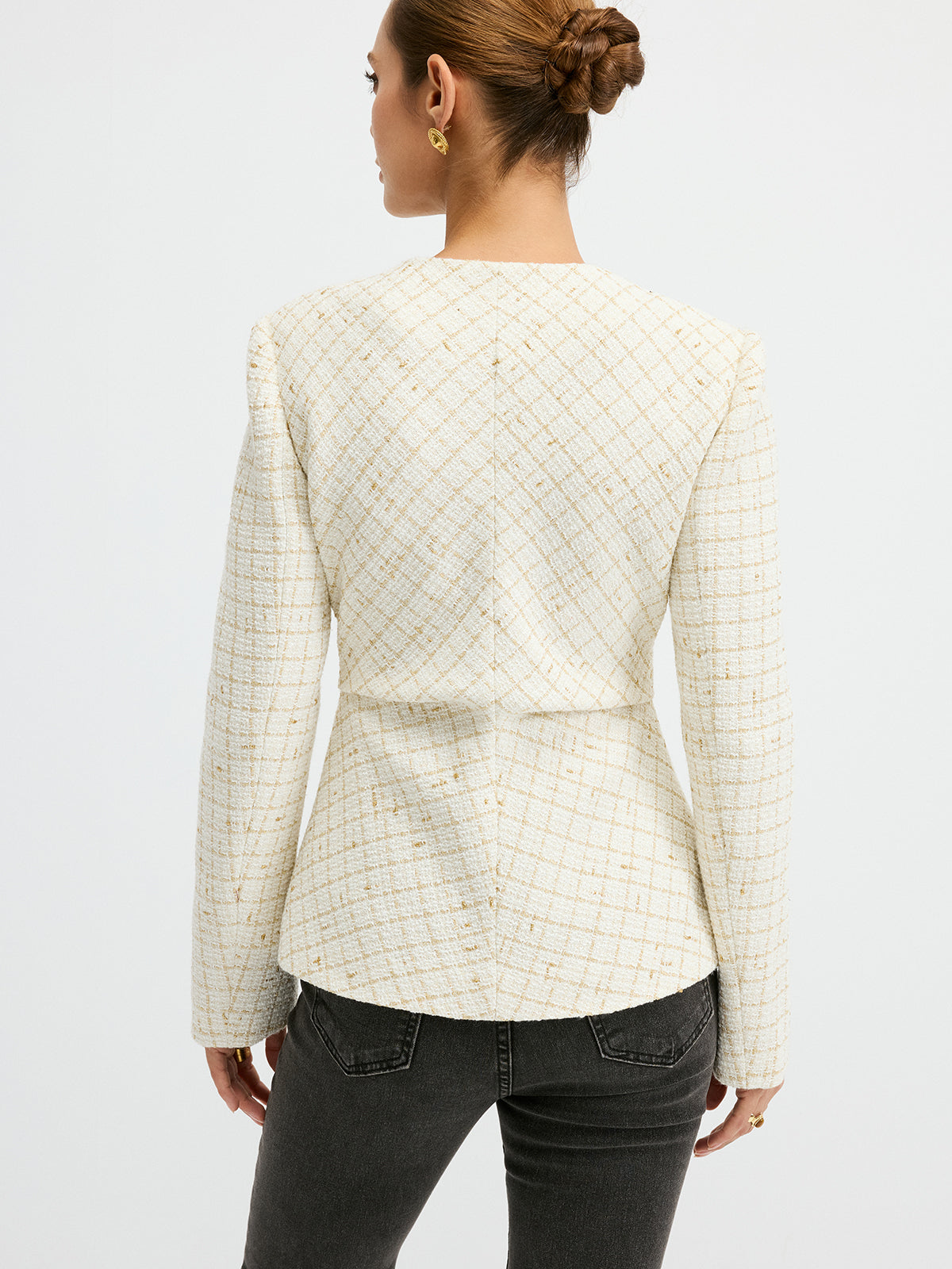 Romina | Tweed Blazer with Waist-Cinching Design | Stylish Layer for Effortless Elegance VIP