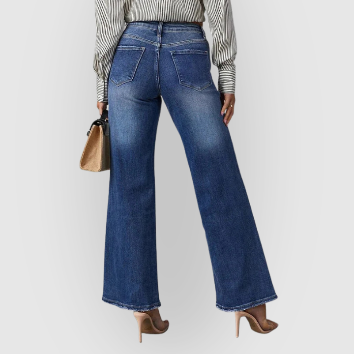 Sophia | Chic High-Waist Flare Wide Leg Jeans