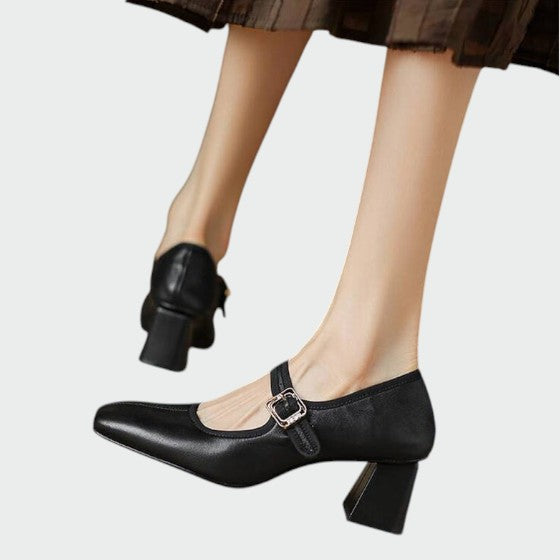 Sophia | Elegant Comfortable Block-Heel Mary Jane Shoes