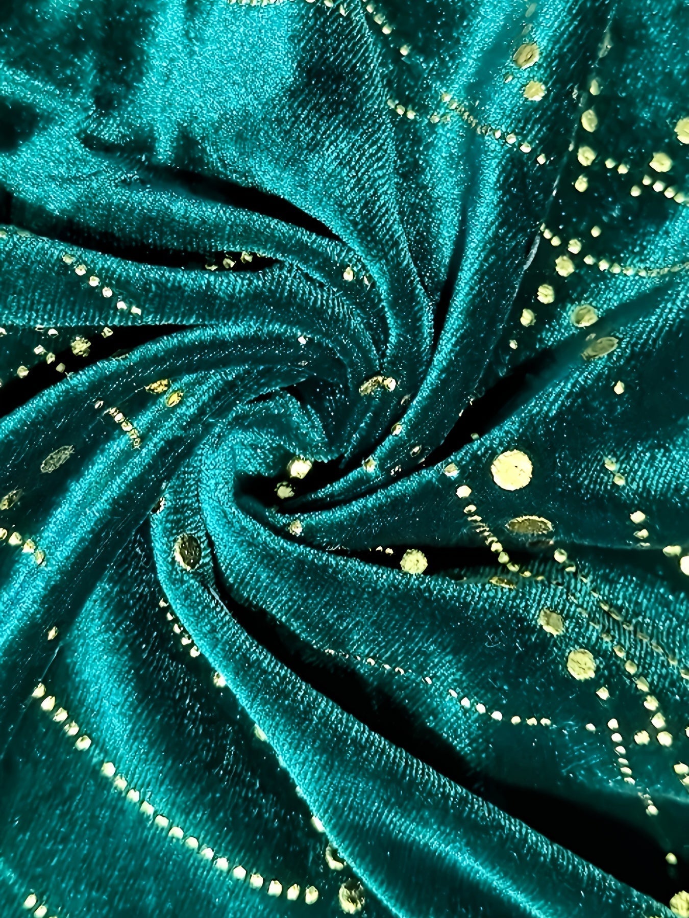 Sophia | Elegant Velvet Mini Cocktail Dress with Gold Print