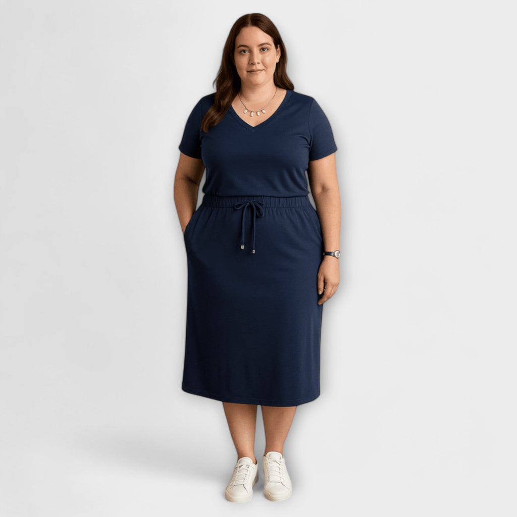 Sophie | Elegant Breezy V-Neck Top and Skirt Set for Women's Outfit