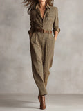 Sophie | Elegant Checked Utility Jumpsuit for Women