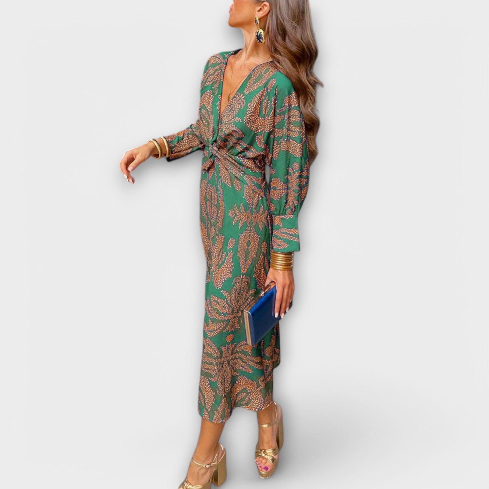 Sophie | Elegant Long Sleeve Black Dress for Women