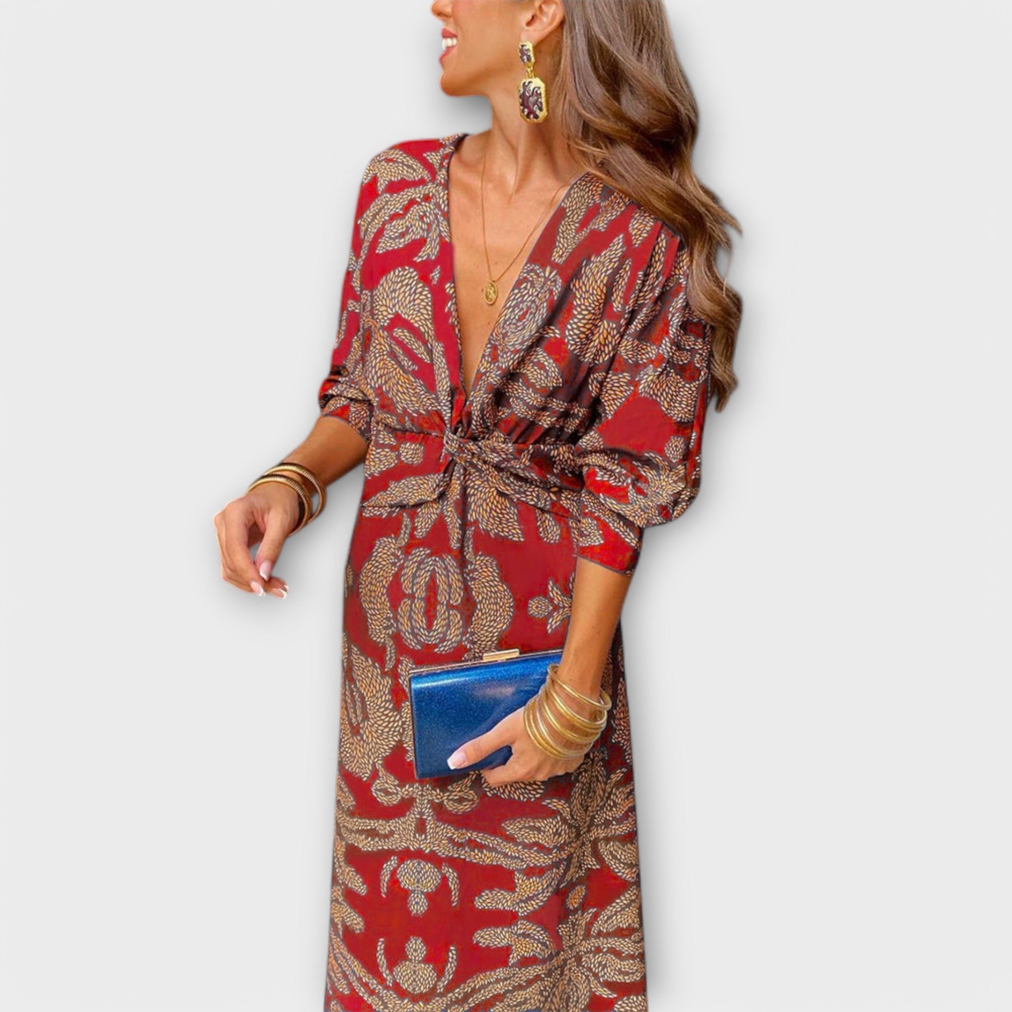 Sophie | Elegant Long Sleeve Black Dress for Women