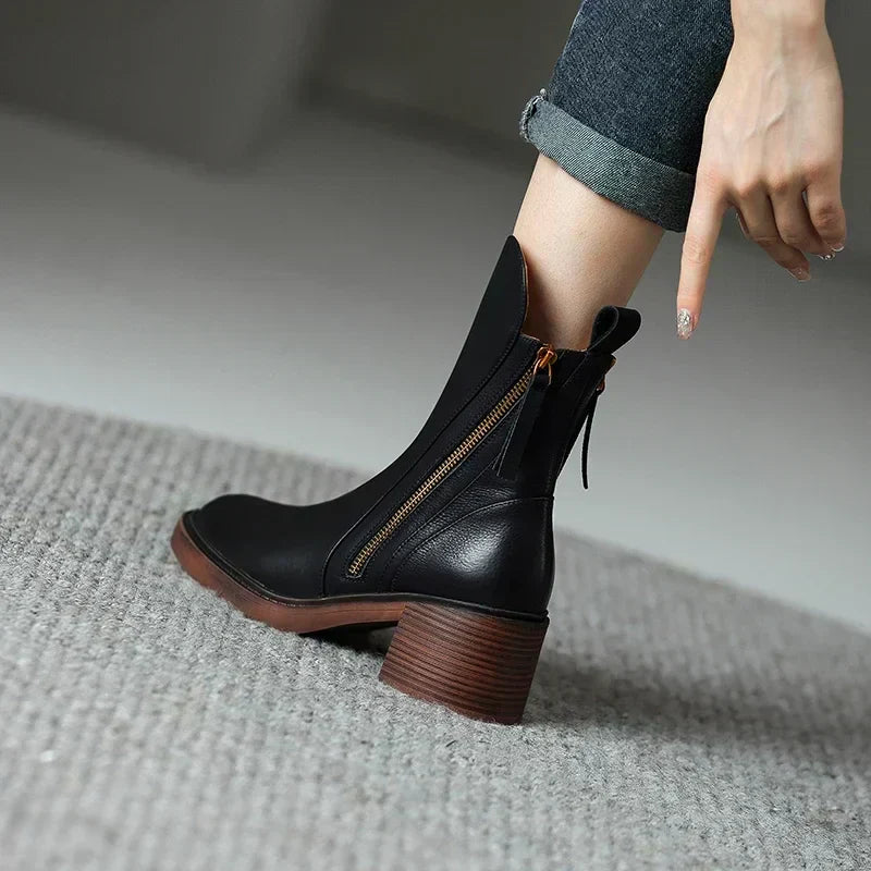 Sophie | Stylish Comfortable Black Ankle Boots for Women