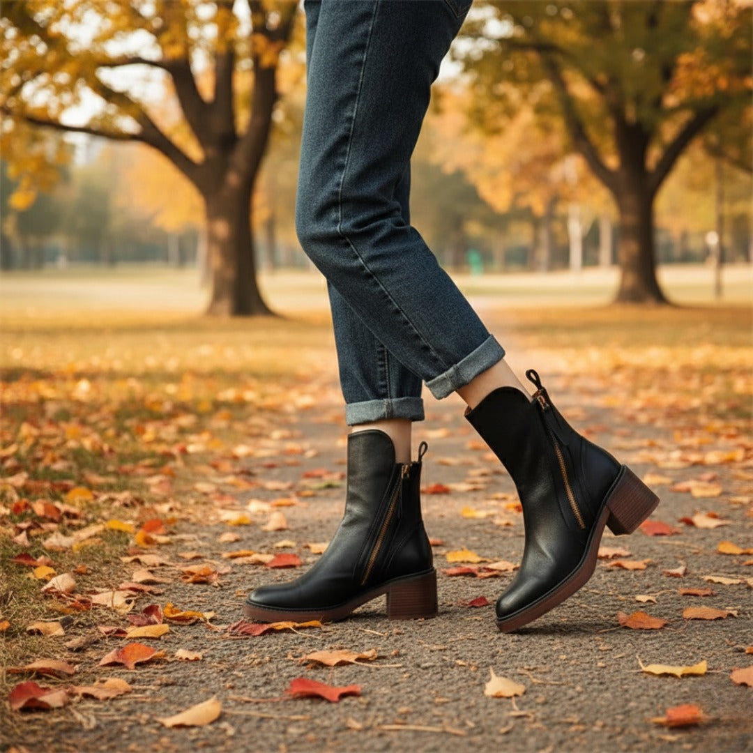 Sophie | Stylish Comfortable Black Ankle Boots for Women